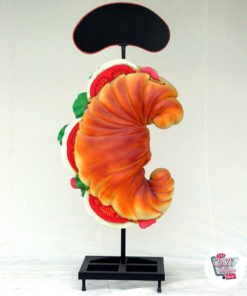 Figura Decorazione Croissant con menù