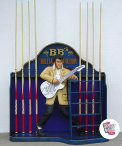 Figura Decoração Elvis guitarra Bilhar