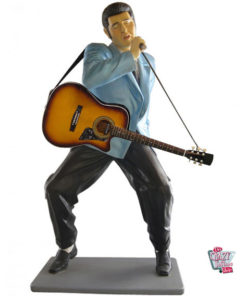 Figure Décoration Elvis Chanter Avec Guitar