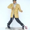 Figur Dekor Elvis Singing Med Micro