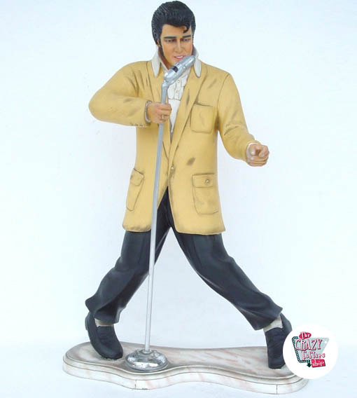 Figur Dekor Elvis Singing Med Micro