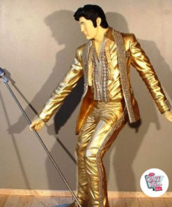 Figur Dekor Singing Elvis Dorado