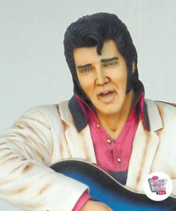 Figur Dekoration Elvis Blå Guitar