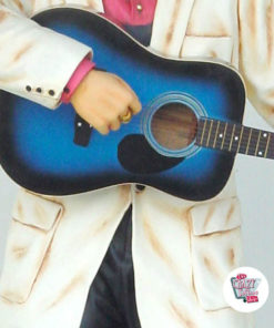 Figura Decoração azul da guitarra de Elvis