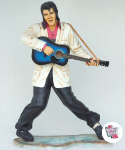 Figura Decoración Elvis Guitarra Azul