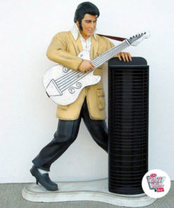 Figura Decoración Elvis Guitarra Porta CDs