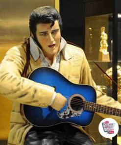 Figure Décoration Sitting Elvis guitare