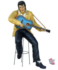 Figur Dekoration Sitting Elvis Guitar