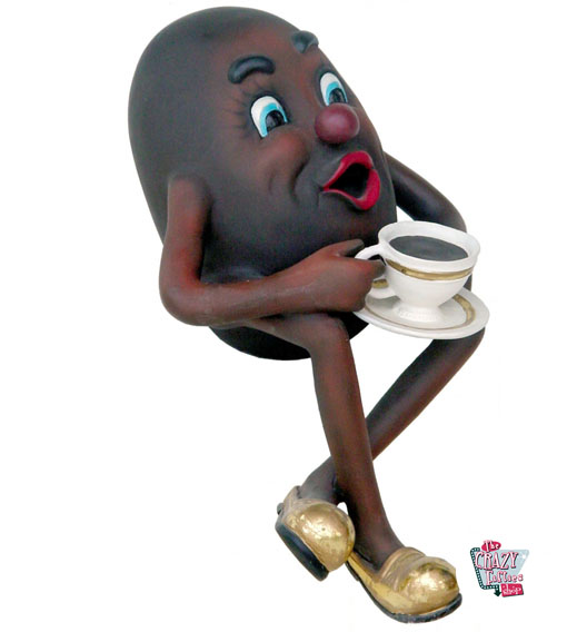 Figur Dekor Coffee Bean med Cup