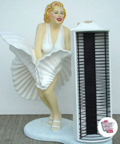 Figura Decoración Marilyn Porta CDs