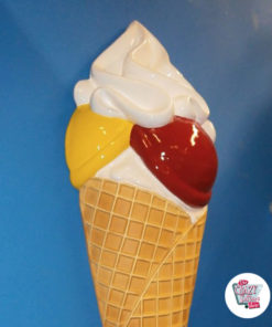 Ice Cream Cone Figure Decoration Medium Wall