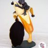 Figure Decoration Monkey with Banana and slate