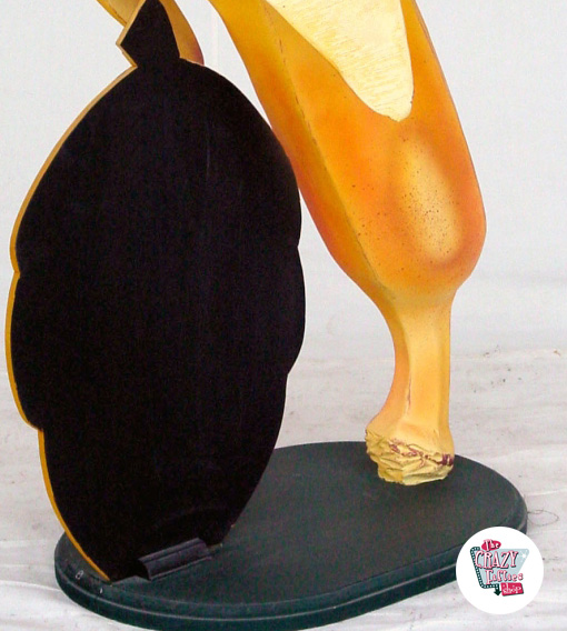 Figur Dekoration Apa med banan och skiffer