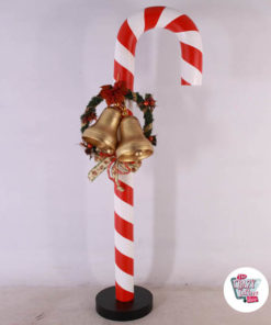 Figura Decoración Navidad Bastón Caramelo Gigante