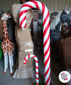 Figure Decoration Christmas Candy Cane Large