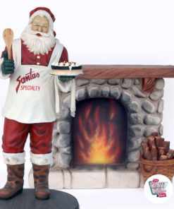 Figura Decoración Navidad Chimenea