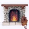 Figura Decoración Navidad Chimenea