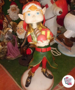 Figura Decoración Navidad Elfo Duende