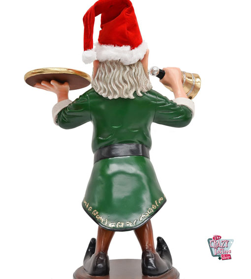 Figur Elf Juledekoration med Bell og skuff