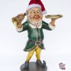 Figura Decoración Navidad Elfo con Campana y Bandeja