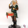 Figura di decorazione di elfo di Natale con il tamburo