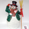 Figura Decorazione Natale pupazzo di neve grande