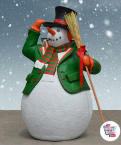 Figura Decorazione Natale pupazzo di neve grande