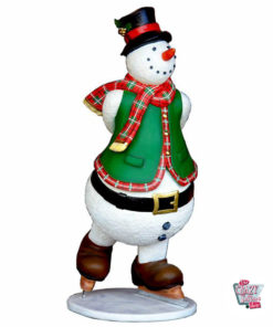 Figure Decoration Christmas Snowman Skating