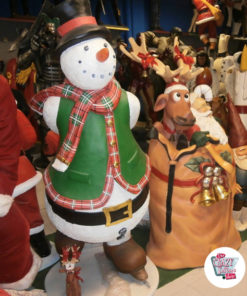 Figur Dekoration Weihnachten Schneemann Skaten