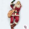 Figure Decoration Christmas Santa Claus Lowering by Rope