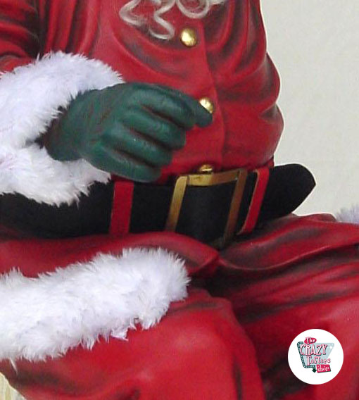 Decorazione di figura Natale Babbo Natale che si siede
