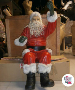 Figure Decoration Christmas Santa Claus Sitting