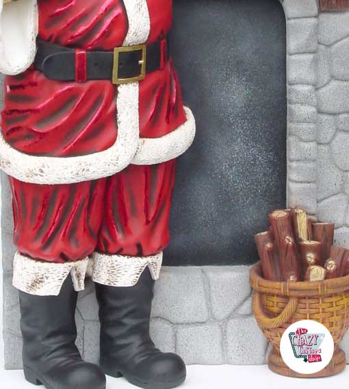 Figur Julemannen Juledekorasjon med peis