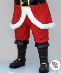 Figura Decoracion Navidad Papa Noel con Elfo