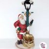 Figura Decoração de Natal Papai Noel com lanterna