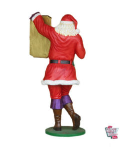 Figura Decorazione natalizia Babbo Natale con menu edizione LGTB