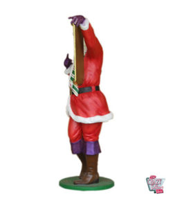 Figura Decorazione natalizia Babbo Natale con menu edizione LGTB