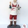 Figura Decoração Natal Papai Noel com Bolo