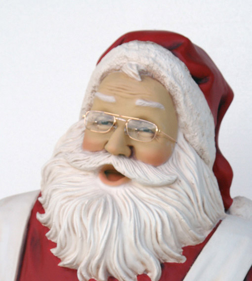 Figur Dekor Jul Julenissen med Cake