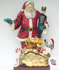 Figura Decoración Navidad Papa Noel con Regalos