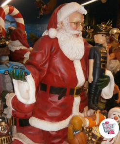 Figura Decoración Navidad Papa Noel con Regalos