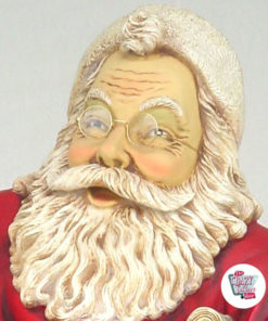 Figura Decoração Natal Papai Noel ajoelhado com saco