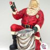 Figure Decoration Christmas Santa Claus kneeling with Bag