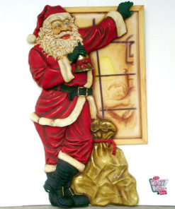 Figura Decoração Natal Papai Noel na Janela