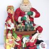 Figure Decoration Christmas Santa Claus in the Workshop