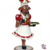 Figur Decoration Jul Reno Servitrice med bakke