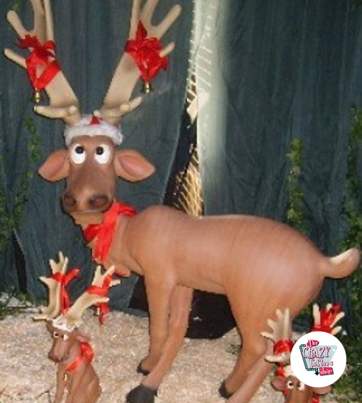 Figur dekoration julen reindeer poter krydsede