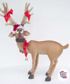 Figure Decoration Christmas Reindeer Paws Crossed