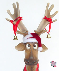 Figure Decoration Christmas Reindeer Sitting Ojitos