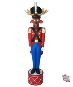 Figura Decorazione Renna di piombo Soldier